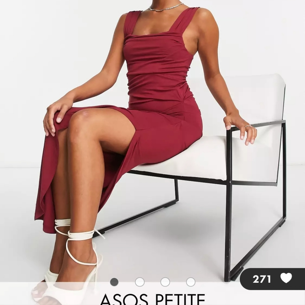NWT Maroon Asos Petite Dress